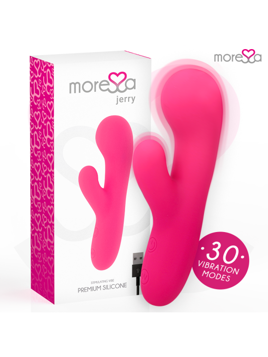 MORESSA JERRY CLIP VIBRADOR PUNTO G Y CLITORIS PREMIUM SILICONE RECARGABLE