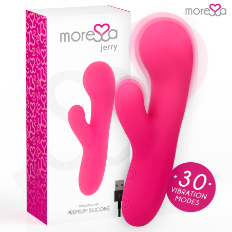 MORESSA JERRY CLIP VIBRADOR PUNTO G Y CLITORIS PREMIUM SILICONE RECARGABLE