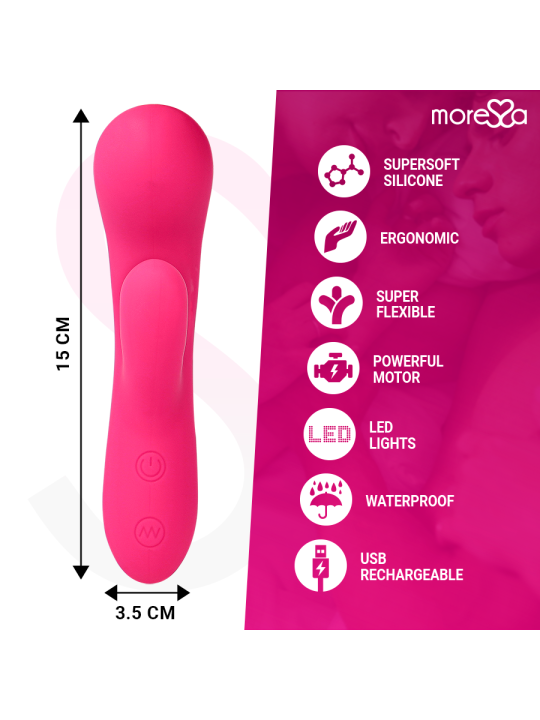 MORESSA JERRY CLIP VIBRADOR PUNTO G Y CLITORIS PREMIUM SILICONE RECARGABLE