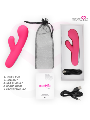MORESSA JERRY CLIP VIBRADOR PUNTO G Y CLITORIS PREMIUM SILICONE RECARGABLE