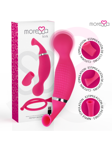 MORESSA KIRK DUO ONDAS ESTIMULADORAS MASAJEADOR MULTI PRESTACIONES PREMIUM SILICONE RECARGABLE