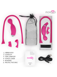 MORESSA KIRK DUO ONDAS ESTIMULADORAS MASAJEADOR MULTI PRESTACIONES PREMIUM SILICONE RECARGABLE