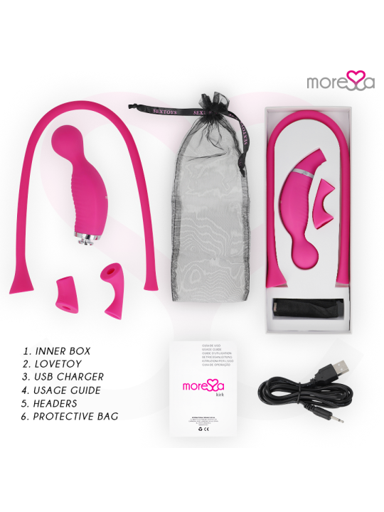 MORESSA KIRK DUO ONDAS ESTIMULADORAS MASAJEADOR MULTI PRESTACIONES PREMIUM SILICONE RECARGABLE
