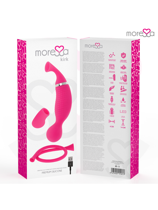 MORESSA KIRK DUO ONDAS ESTIMULADORAS MASAJEADOR MULTI PRESTACIONES PREMIUM SILICONE RECARGABLE
