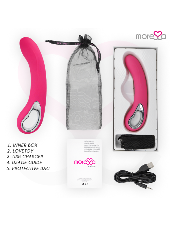 MORESSA NELSON MASAJEADOR PUNTO G PREMIUM SILICONE RECARGABLE