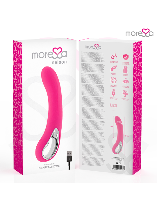 MORESSA NELSON MASAJEADOR PUNTO G PREMIUM SILICONE RECARGABLE