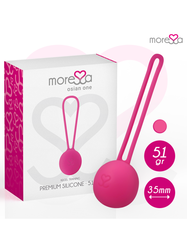 MORESSA OSIAN ONE ENTRENAMIENTO SUELO PELVICO 51gr PREMIUM SILICONA ROSA