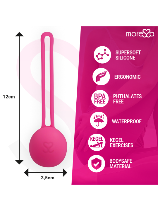 MORESSA OSIAN ONE ENTRENAMIENTO SUELO PELVICO 51gr PREMIUM SILICONA ROSA