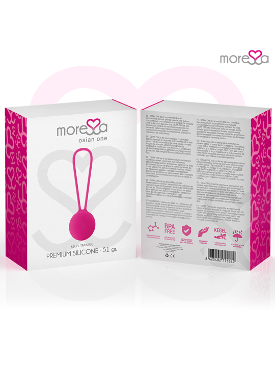 MORESSA OSIAN ONE ENTRENAMIENTO SUELO PELVICO 51gr PREMIUM SILICONA ROSA
