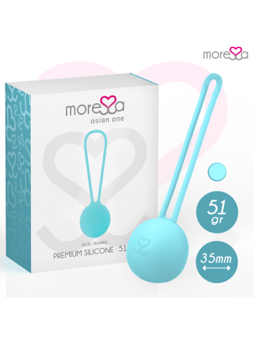 MORESSA OSIAN ONE ENTRENAMIENTO SUELO PELVICO 51gr PREMIUM SILICONA TURQUESA