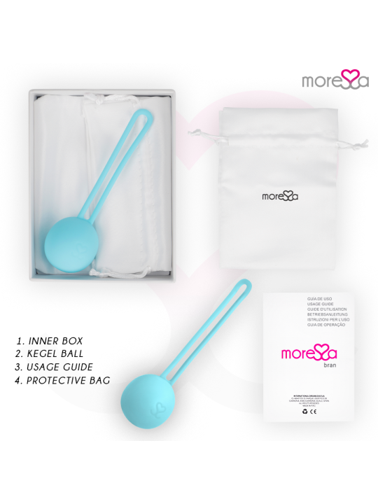 MORESSA OSIAN ONE ENTRENAMIENTO SUELO PELVICO 51gr PREMIUM SILICONA TURQUESA