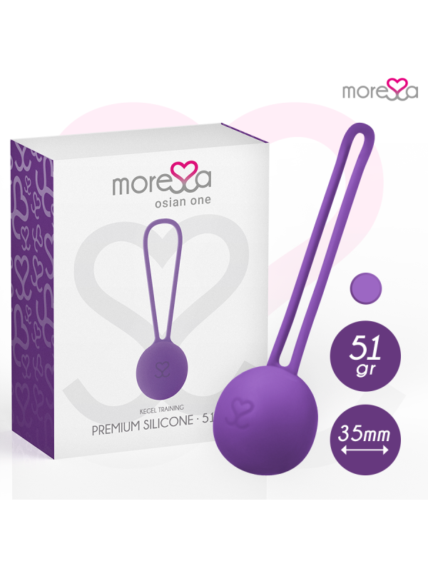 MORESSA OSIAN ONE ENTRENAMIENTO SUELO PELVICO 51gr PREMIUM SILICONA LILA