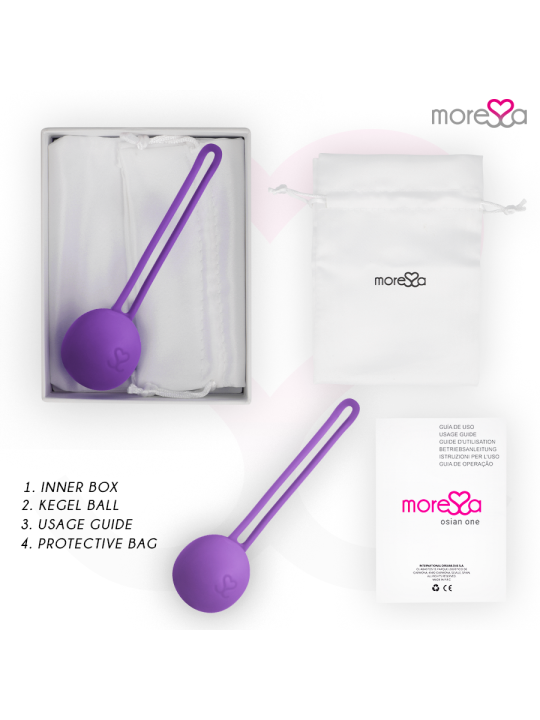 MORESSA OSIAN ONE ENTRENAMIENTO SUELO PELVICO 51gr PREMIUM SILICONA LILA
