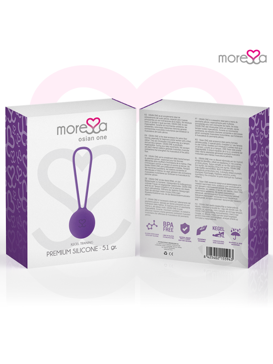 MORESSA OSIAN ONE ENTRENAMIENTO SUELO PELVICO 51gr PREMIUM SILICONA LILA