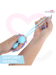 MORESSA OSIAN TWO ENTRENAMIENTO SUELO PELVICO 101gr PREMIUM SILICONA TURQUESA