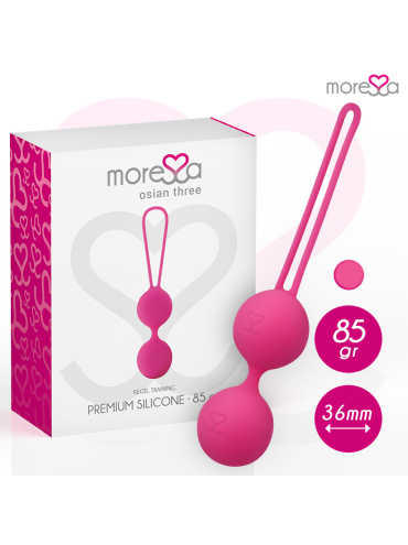 MORESSA OSIAN THREE ENTRENAMIENTO SUELO PELVICO 85 gr PREMIUM SILICONA ROSA