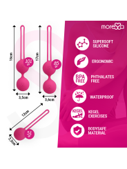 MORESSA OSIAN SET PREMIUM SILICONA ROSA Osian One 51 g Osian Two 101 g Osian Three 85 g
