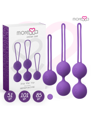 MORESSA OSIAN SET Osian One 51 Gr Osian Two 101 Gr Osian Three 85 gr PREMIUM SILICONA LILA