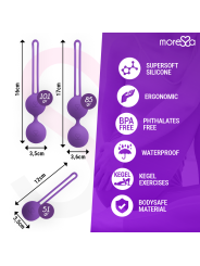MORESSA OSIAN SET Osian One 51 Gr Osian Two 101 Gr Osian Three 85 gr PREMIUM SILICONA LILA