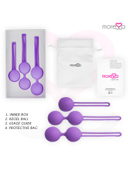 MORESSA OSIAN SET Osian One 51 Gr Osian Two 101 Gr Osian Three 85 gr PREMIUM SILICONA LILA