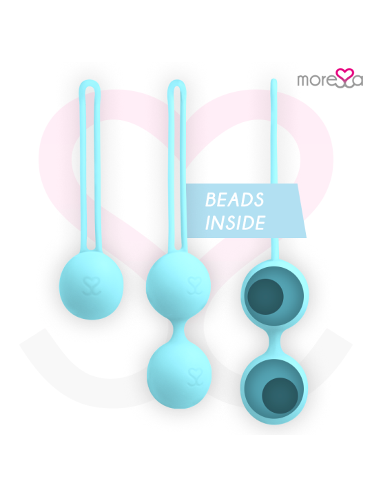 MORESSA OSIAN SET Osian One 51 Gr Osian Two 101 Gr Osian Three 85 gr PREMIUM SILICONA TURQUESA