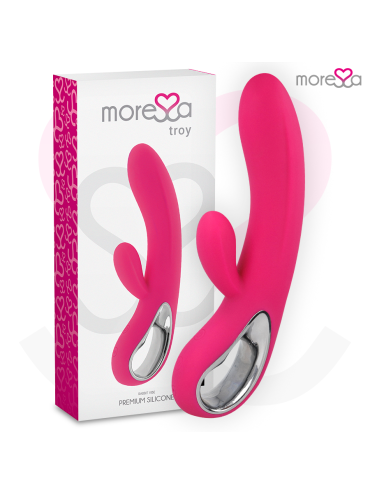MORESSA TROY MASAJEADOR PUNTO G Y CLITORIS PREMIUM SILICONE RECARGABLE