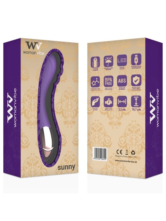 WOMANVIBE SUNNY VIBRADOR RECARGABLE SILICONA