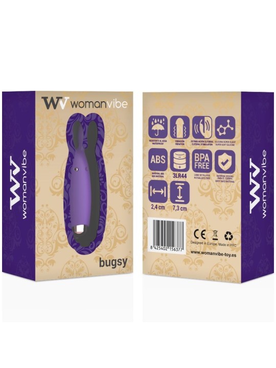 WOMANVIBE BUGSY ESTIMULADOR RABBIT SILICONA
