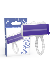 CASUAL LOVE RING VIBRADOR LENGUA LILA