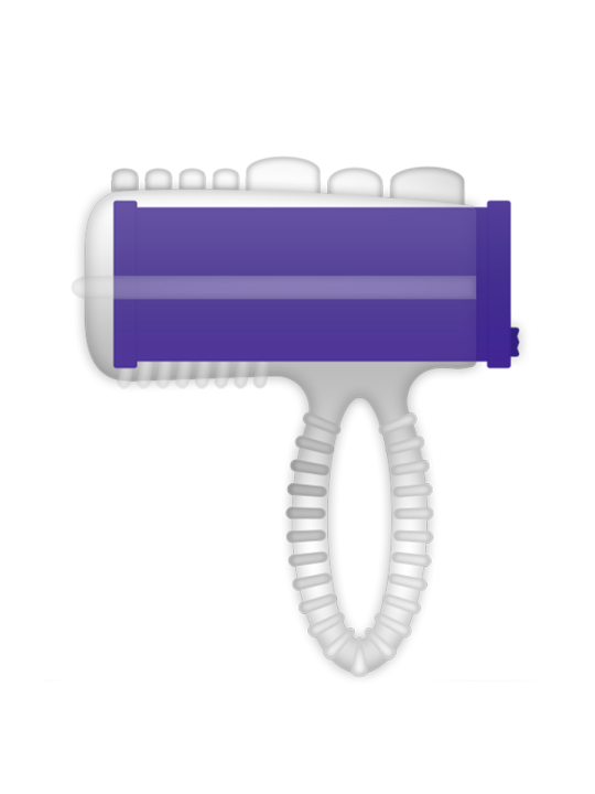 CASUAL LOVE RING VIBRADOR LENGUA LILA