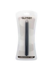 GLOSSY SLIM VIBRADOR NEGRO
