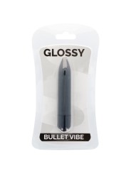 GLOSSY THIN VIBRADOR NEGRO