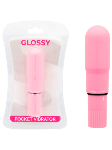 GLOSSY POCKET VIBRADOR ROSA