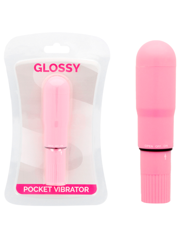 GLOSSY POCKET VIBRADOR ROSA