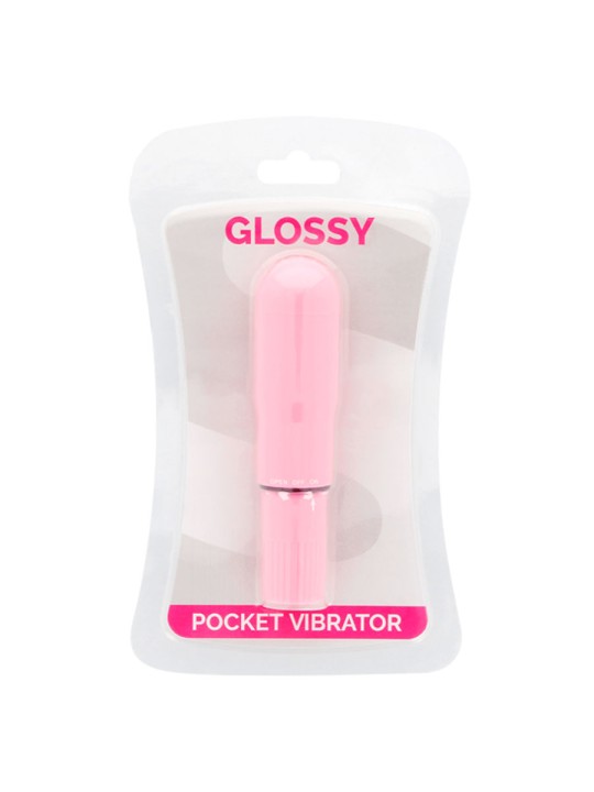 GLOSSY POCKET VIBRADOR ROSA