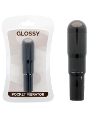 GLOSSY POCKET VIBRADOR NEGRO