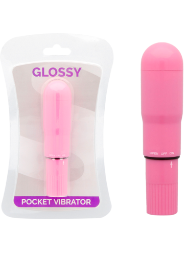 GLOSSY POCKET VIBRADOR ROSA INTENSO
