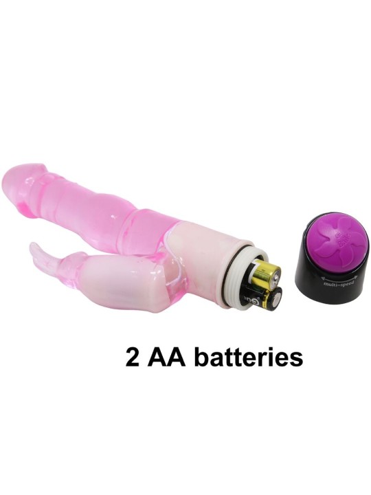 BAILE WAVES OF PLEASURE FANTASY VIBRADOR CON RABBIT 23 CM