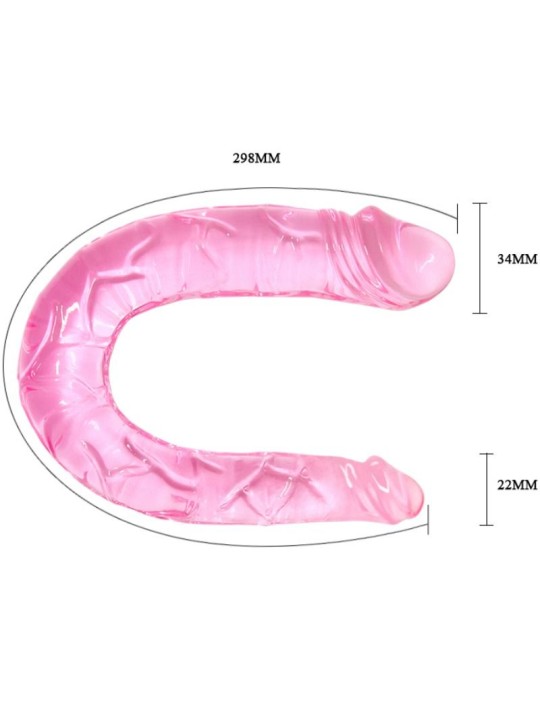 BAILE DOUBLE DONG DILDO DOBLE ROSA