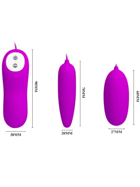PRETTY LOVE IRMA HUEVO VIBRADOR DOBLE