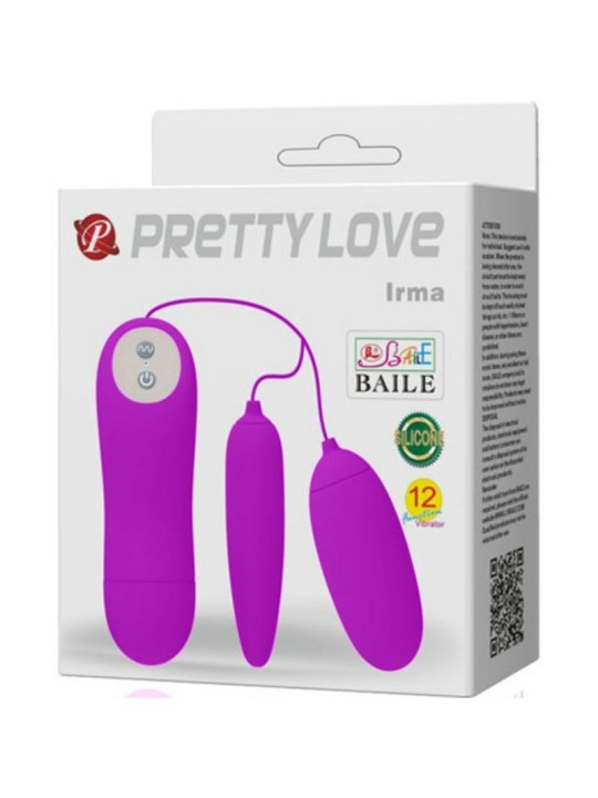PRETTY LOVE IRMA HUEVO VIBRADOR DOBLE
