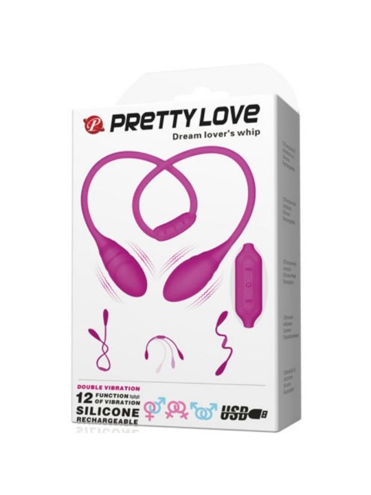 PRETTY LOVE ESTIMULADOR UNISEX DREAM LOVERS WHIP