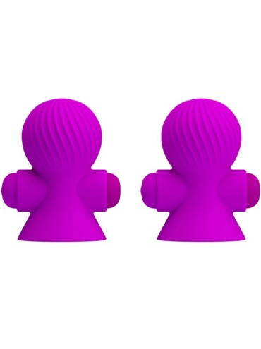 PRETTY LOVE ESTIMULADORES PEZONES 12 MODOS VIBRACION LILA