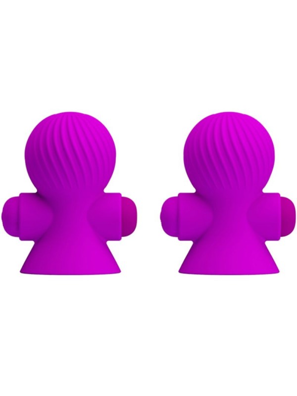 PRETTY LOVE ESTIMULADORES PEZONES 12 MODOS VIBRACION LILA