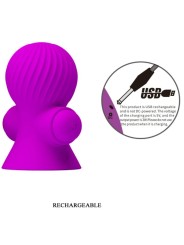 PRETTY LOVE ESTIMULADORES PEZONES 12 MODOS VIBRACION LILA