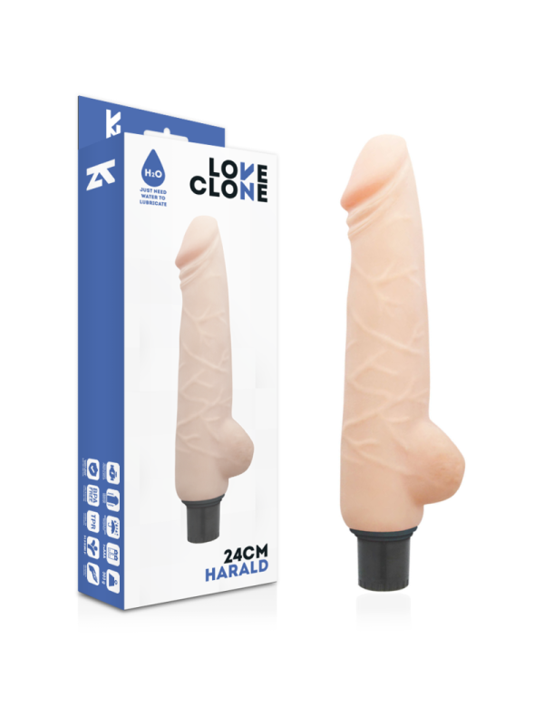 LOVECLONE HARALD VIBRADOR REALISTICO SELF LUBRICATION 24 CM O 4 CM