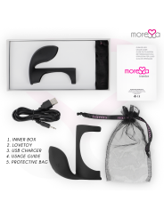 MORESSA BRANDON POTENTE ANILLO VIBRADOR CON FUNDA DE ENGROSAMIENTO MASCULINO