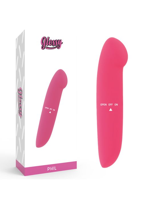 GLOSSY PHIL VIBRADOR ROSA