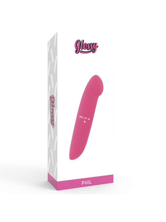 GLOSSY PHIL VIBRADOR ROSA