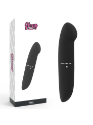 GLOSSY PHIL VIBRADOR NEGRO